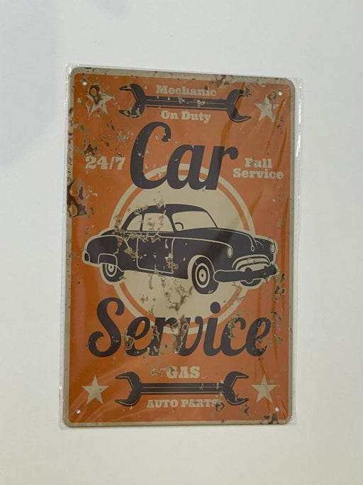 Car Service Metal Tin Sign Country Vintage Retro Home Signs Wall Decor Bar Pub