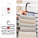 Trouser Hangers Multi Layers Metal Hangers 5 Tier S Shaped Pants Clothes Hanger