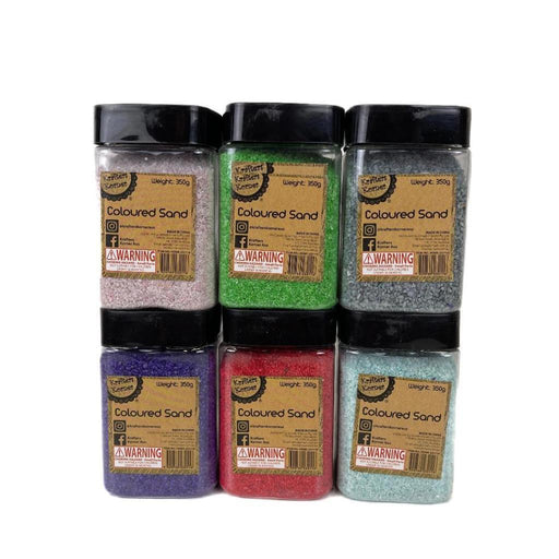 Coloured Sand Art Sand Crafts Vase Glass Sand Decoration 6 x 350g Mix colour