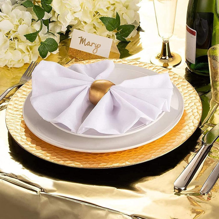 Plastic Table Cloth for Parties Disposable Tablecloths Gold Rectangle 137x274cm