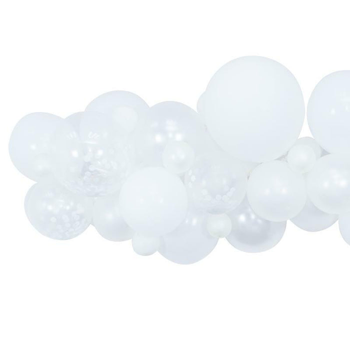 DIY White Balloon Arch Garland kit Confetti Balloons Party Decorations 71pc 4m