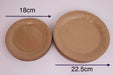 Disposable Brown Paper Plates Dinner Dessert Party Plate Eco-Friendly Bulk Buy