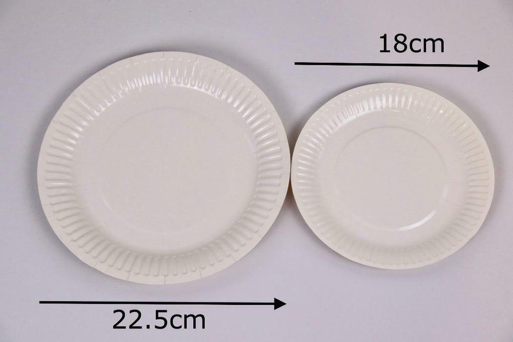 Disposable Paper Plates & Bowls Dinner Dessert Party Plate Eco-Friendly Bulk Buy