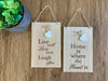 Wooden Home Signs Wall Decor Mum Mother Family Love Dream Country Sign Gift