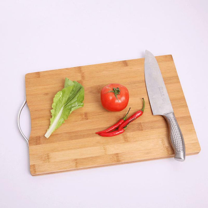 Large Bamboo Chopping Board for Kitchen Serving Cutting Boards Set Wooden 2pcs