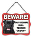 Dog Metal Sign Beware of Dogs Guard Dog on Duty Warning Gate & Home Signs Notice