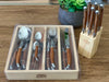 Chateau Laguiole Cutlery Set & Steak Knife Stainless Steel Dinner Wood Colour