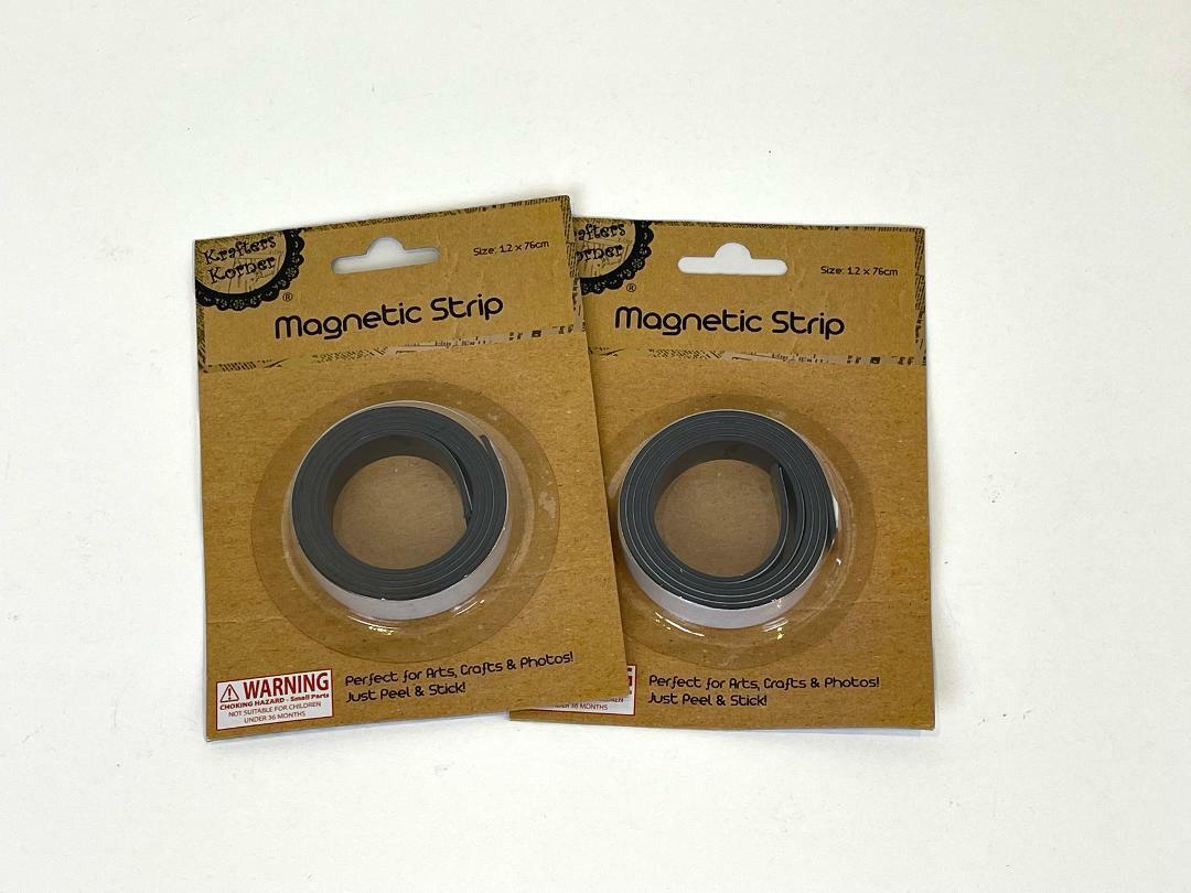 Magnetic Strip Magnet Tape Roll Photo Fridge Self Adhesive Whiteboard DIY Craft