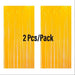 Party Backdrop Foil Curtain Fringe Tinsel Curtains Macaron Plastic Durable 2pcs