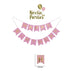 Pink Happy Birthday Banner Glitter Garlands Balloons Confetti Party Decorations