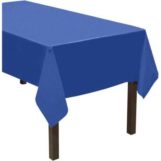 Plastic Table Cloth for Parties Disposable Tablecloths Blue Rectangle 137x274cm