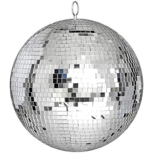 Mirror Disco Ball Silver Disco Ball DJ Lighting Party Pub Dance Stage Light 20cm