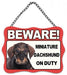 Dog Metal Sign Beware of Dogs Guard Dog on Duty Warning Gate & Home Signs Notice