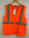 Hi Vis Reflective Safety Vest Workwear with Zipper & Pocket Day & Night Orange