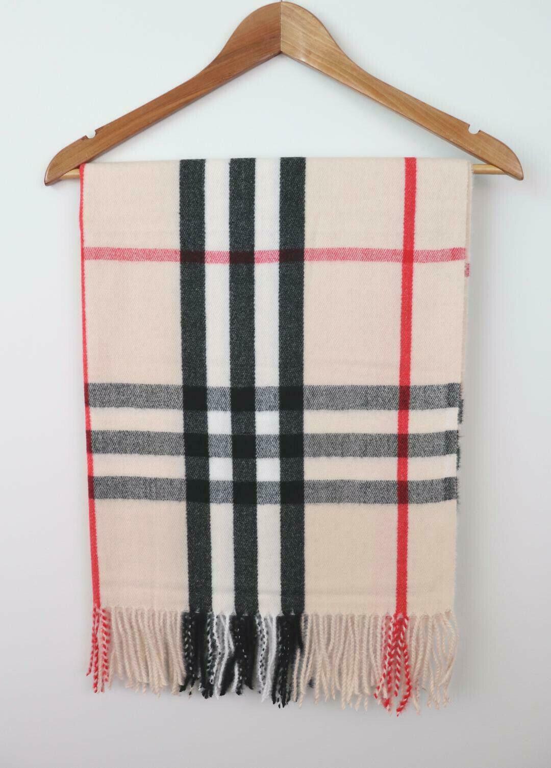 Winter Scarf Super Soft Unisex Scarves Shawl Wrap Tartan Plaid Blanket Check