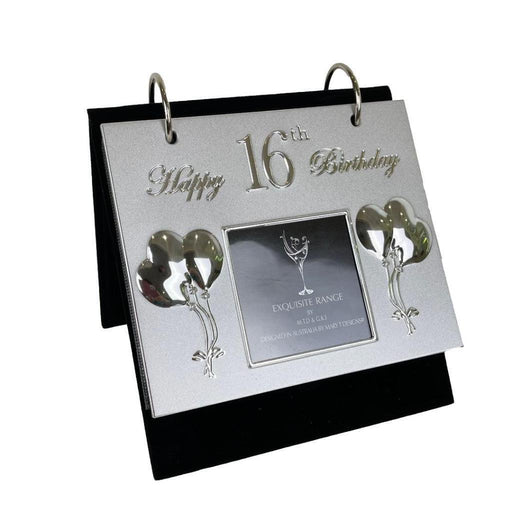 16th Birthday Photo Album hold 36 Photos Albums with gift Box Front Metal Cover