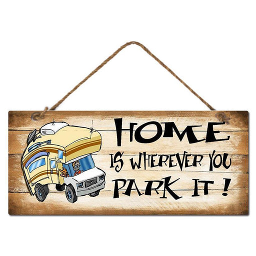 Home Is Wherever You Park It Metal Sign Country Vintage Retro Funny Home Signs