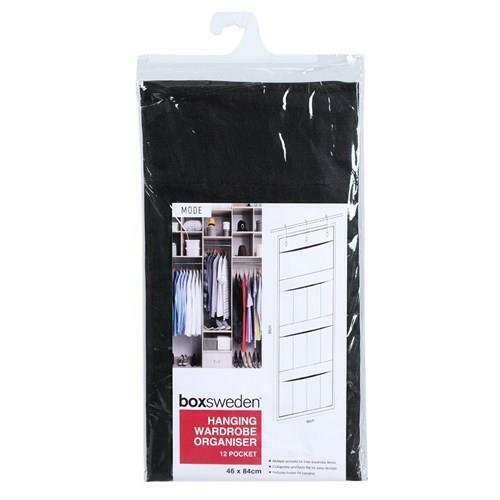 Hanging Wardrobe Organiser Over the door Wall Closet Storage with 8 or 12 Pocket