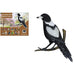 Australian Magpie Metal Bird Wall Art 3D Birds Hanging Home Garden Decor