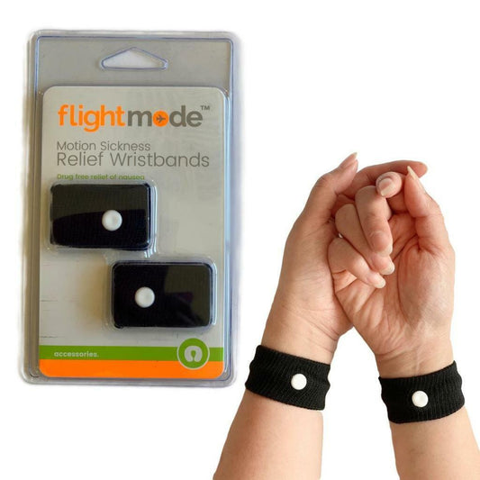 Travel Wristbands Motion Sickness Nausea Relief Wrist band 2x Car Sea Sick Bands