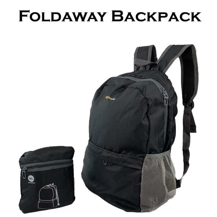 Travel Foldable Backpack Lightweight Shoulder Foldaway Luggage Bags Gym Sports