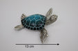 Sea Turtle Statue Figurine Ornament Blue Aqua Turtles 2pc Set 13cm Home Decor