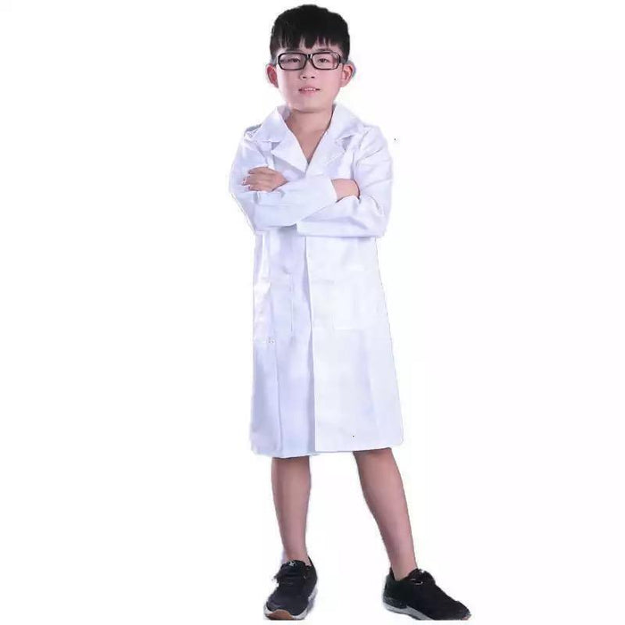 Kids Costume Doctor White Lab Coat Hospital Scientist Cosplay Party Boys Girls