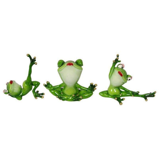 Frogs Decorative Yoga Frog Celebrity Figurines Funny Garden Home Décor Ornament