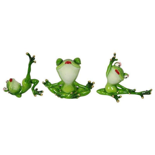 Frogs Decorative Yoga Frog Celebrity Figurines Funny Garden Home Décor Ornament