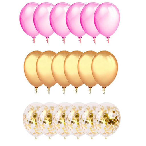 Pink Gold Balloon Confetti Balloons Party Decorations 30cm Wedding Birthday