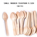 Wooden Cutlery Disposable Small Teaspoons Taster Spoons Bamboo Wood Party Bulk