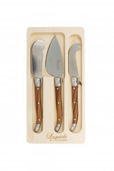 Etiouette Laguiole Cheese knife Set French design Stainless Steel knives 3pcs