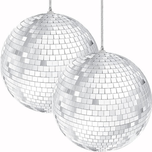 Mirror Disco Ball Silver Disco Ball DJ Lighting Party Pub Dance Stage Light 15cm