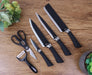 Kitchen Knife Set Everich Chef Knives Stainless Steel Nonstick 6 pieces Scissor