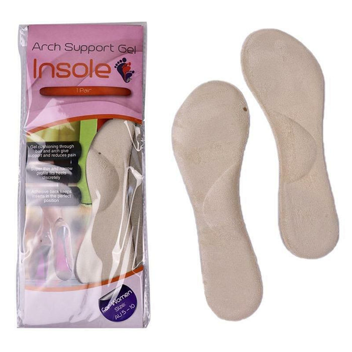 Cushion Insole Arch Support Gel Pads Women High Heels Insoles Inserts Non Slip