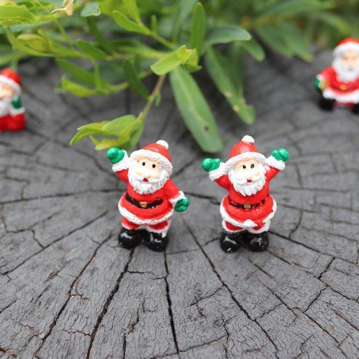 Santa Claus Miniature Figurine Christmas Ornament Accessories Fairy Garden decor