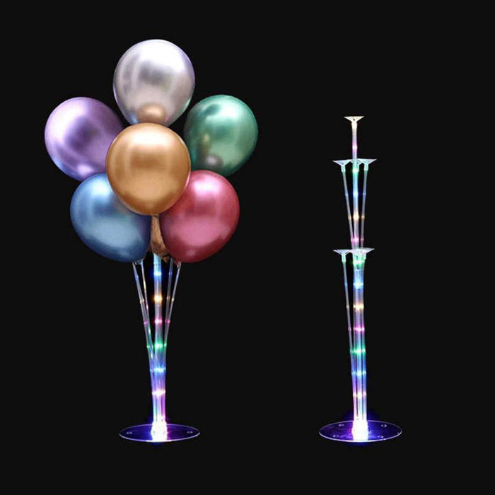 Balloon Stand Kit with Led Light Table Balloons Holder Wedding Birthday Party