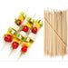 Bamboo Skewers BBQ Sticks Grill Meat Fruit Corn Cocktail Wood Party Skewer 25cm