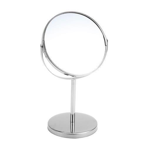 Makeup Mirror Double Side Standing Mirror with 2x Magnification Angle Adjustment
