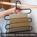 Trouser Hangers Multi Layers Metal Hangers 5 Tier S Shaped Pants Clothes Hanger