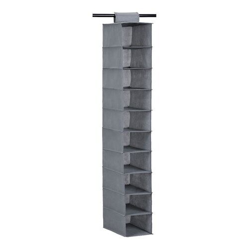 Hanging Wardrobe Organiser Closet Storage 6 or 10 Tier Shelf Clothes Shoes Hats