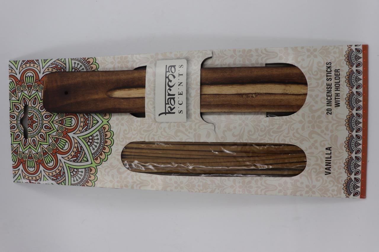 Premium Karma Incense Sticks with Wooden Holder Home Fragrance air fresh scents