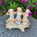 Meerkat Satue Meerkats Welcome Sign Garden Decor Sculptures Outdoor Figurine