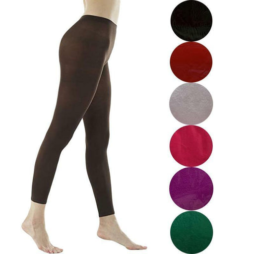 Women Ladies Leggings Footless Party Costume Legging Colorful Black Pink Green