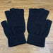 Winter Fingerless Gloves Open Finger Black Soft Warm Knitted Glove Unisex