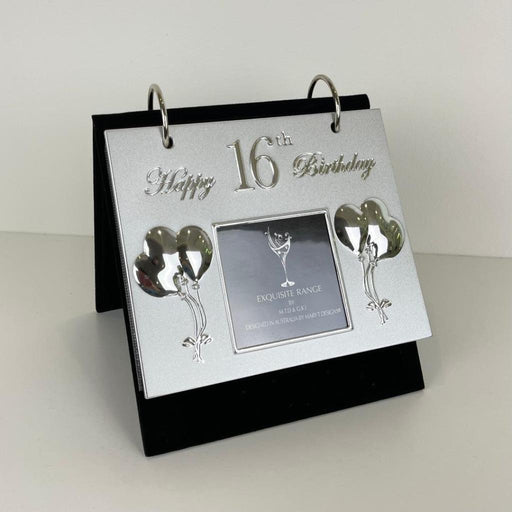 16th Birthday Photo Album hold 36 Photos Albums with gift Box Front Metal Cover