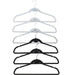 Plastic Space Saving Hangers Thin Black White Hanger Closet Organizer Pack of 10