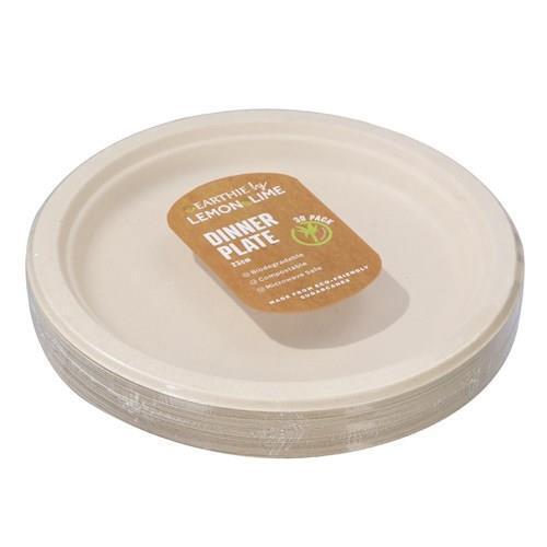 Disposable Paper Plates Sugarcane Dinner Dessert Party Plate Strong Eco-Friendly