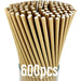 Paper Straws Food Safe Drinking Straw Birthday Party Brown Bulk 600pcs Eco