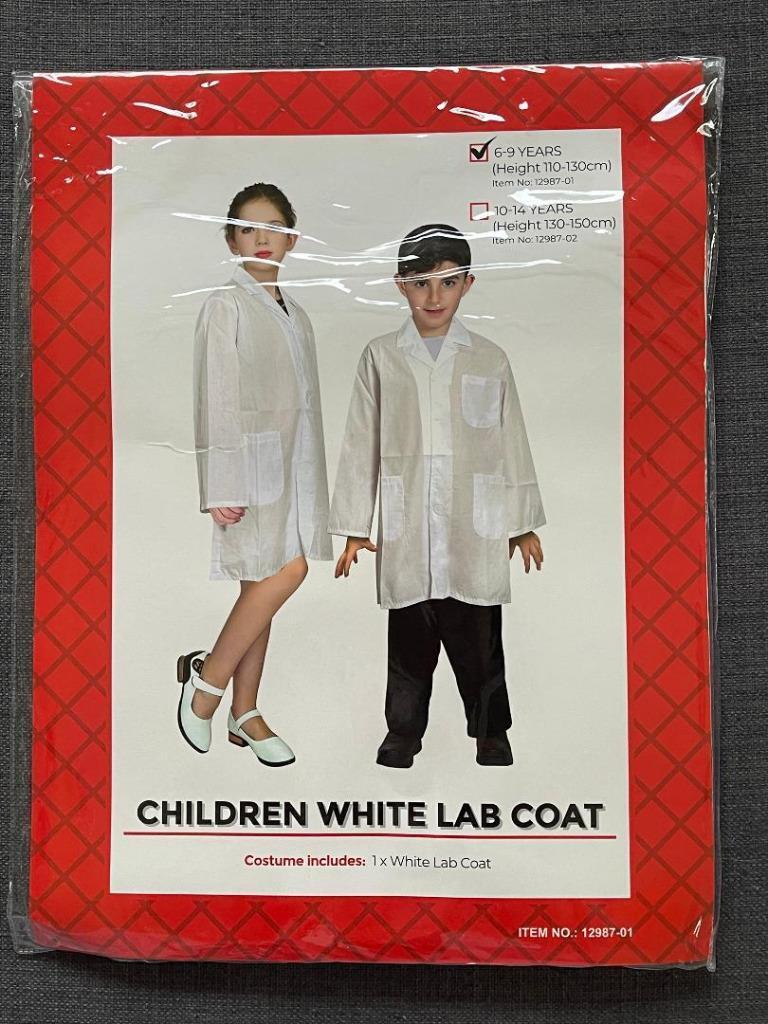 Kids Costume Doctor White Lab Coat Hospital Scientist Cosplay Party Boys Girls